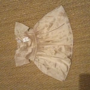 Baby 12-18 months silk and cotton dress. Beige